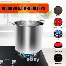 Canning Pot Water Bath Canner With Rack And Lid 21.5 Quart Stainless Steel Stock