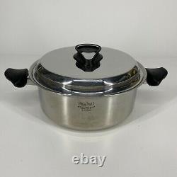 Carico Ultra Tech Six 6 Quart T304SS Ultra Core Saucepan Pot Lid No Steamer