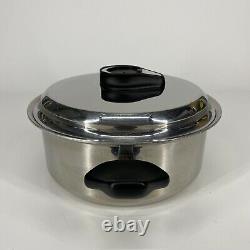 Carico Ultra Tech Six 6 Quart T304SS Ultra Core Saucepan Pot Lid No Steamer