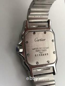 Cartier 1567 Santos Galbee Two Tone 18K Gold & Stainless Steel Swiss Quart Watch