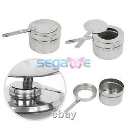 Chafing Dish 5 Quart Stainless Steel Full Size Tray Buffet Catering 3 Pack Round