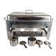 Chafing Dish Premium 18/10 Tramontina 9 Quart Stainless Steel Complete Acero