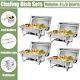 Chafing Dish Set 4 Pcs Stainless Steel Buffet Chafer Kit Stainless Steel 8 Quart