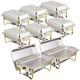 Chafing Dish (set Of 8) 8 Quart Stainless Steel Full Size Tray Food Warmers