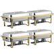 Chafing Dishes For Buffet 4 Pack 8 Quart Stainless Steel Chafer Buffet Servers