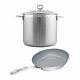 Chantal Induction 21 12 Quart Brushed Stainless Steel Stockpot With Fry Pan