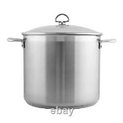 Chantal Induction 21 12 Quart Brushed Stainless Steel Stockpot with Fry Pan