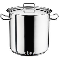 Chef's Induction 18/10 Stockpot with Lid, Multi-Purpose Cookware, H28-38