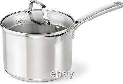 Classic 3.5 Quart Saucepan with Lid, Stainless Steel, Dishwasher Safe
