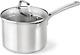 Classic 3.5 Quart Saucepan With Lid, Stainless Steel, Dishwasher Safe