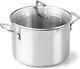 Classic Stainless Steel Cookware, Stock Pot, 6-quart