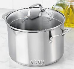 Classic Stainless Steel Cookware, Stock Pot, 6-quart