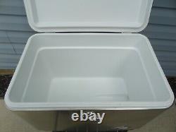 Coleman Stainless Steel Belted 54 Quart Cooler/Ice Chest Model 6150 6155