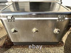 Coleman jockey Box model 6150 triple Coil tap stainless steel 54 Quart Cooler