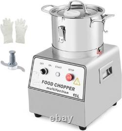 Commercial Food Processor 16 Quart Stainless Steel Electric Chopper Meat Grinder