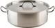 Commercial-grade Polished Stainless Steel Brazier With Lid 20 Quart