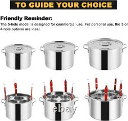Commercial Pasta Pot, 19.5 Quart, Stainless Steel Pasta Cooker with Insert Strai