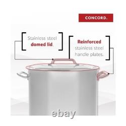 Concord 180 Quart Stainless Steel Stock Pot Cookware 180-Quart