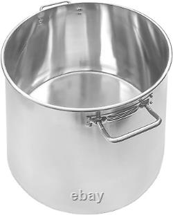 Concord Cookware Stainless Steel Stock Pot Kettle, 100-Quart