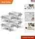 Convenient 4 Pack Catering Chafer Set 8 Quart Stainless Steel Food Warmers