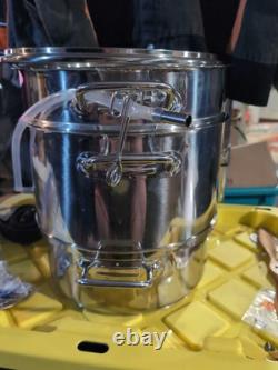 Cook N Home 11-Quart Stainless Steel Fruit Juicer Steamer, 28cm