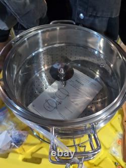 Cook N Home 11-Quart Stainless Steel Fruit Juicer Steamer, 28cm
