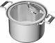 Cookcraft By Candace 8 Quart Tri-ply Bonded Stainless Steel Aluminum Core