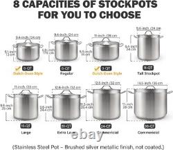 Cooks Standard 02616 Professional Grade Lid 30 Quart Stainless Steel Stockpot