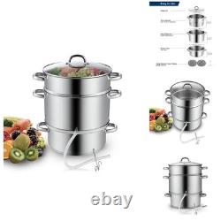 Cooks Standard 11 Quart Stainless Steel Steam Juicer Pot