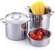 Cooks Standard Pasta Pot 18/10 Stainless Steel 12 Quart, Spaghetti Cooker