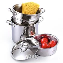 Cooks Standard Pasta Pot 18/10 Stainless Steel 12 Quart, Spaghetti Cooker