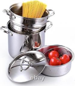 Cooks Standard Pasta Pot 18/10 Stainless Steel 12 Quart, Spaghetti Cooker