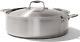 Cookware 10 Quart Stainless Steel Rondeau Pot With Lid Stainless Clad 5 Ply Co