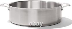 Cookware 10 Quart Stainless Steel Rondeau Pot With Lid Stainless Clad 5 Ply Co