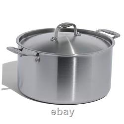 Cookware 12 Quart Stainless Steel Stock Pot With Lid 5 Ply 12 Quarts