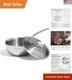 Cookware 2 Quart Stainless Steel Saucier Pan 5 Ply Stainless Clad Profe