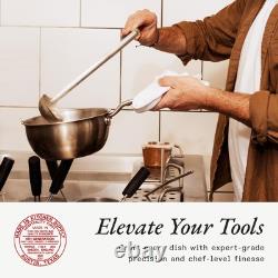 Cookware 2 Quart Stainless Steel Saucier Pan 5 Ply Stainless Clad Profe