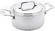 Cookware 5-ply Stainless Steel 3 Quart Stock Pot With Cover, Oven And Dishwas