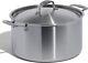 Cookware 8 Quart Stainless Steel Stock Pot With Lid 5 Ply Stainless Clad