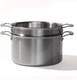 Cookware 8 Quart Stainless Steel Stock Pot With Steamer Basket Insert 5 Ply
