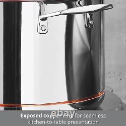 - Copper Core 5 Ply 8 Quart Stock Pot with Stainless Steel Lid Stainless Steel