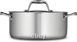 Covered Dutch Oven Stainless Steel 5-Quart, 80116/025DS