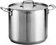 Covered Stock Pot Gourmet Stainless Steel 12-quart, 80120/000ds