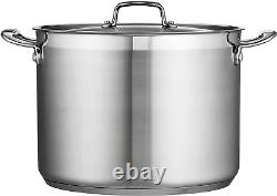 Covered Stock Pot Gourmet Stainless Steel 16-Quart, 80120/001DS