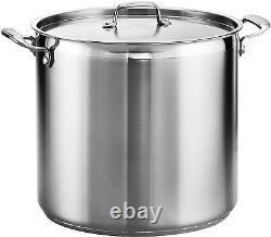 Covered Stock Pot Stainless Steel 24-Quart, 80120/003DS