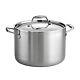 Covered Stock Pot Stainless Steel Induction-ready Tri-ply Clad 8 Quart, 80116