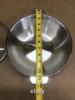 Cristel Casteline Wok, 3 quart, Silver