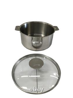 Cristel Mutine Saucepan, 2 quart, Silver