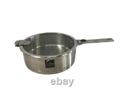 Cristel Strate Saute Pan, 4.5 quart, Silver