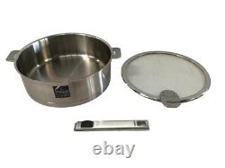 Cristel Strate Saute Pan, 4.5 quart, Silver